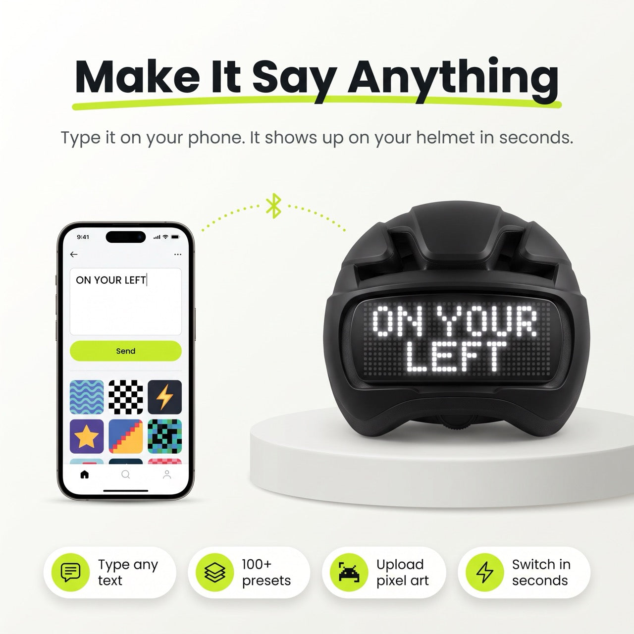 Spin-gear™ Smart LED Cycling Helmet